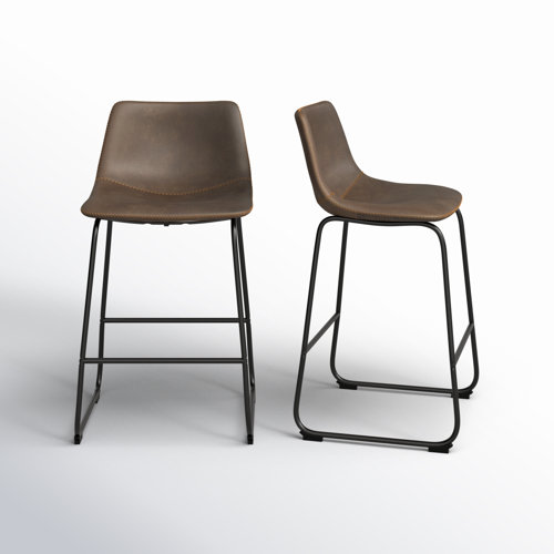 Nia Vegan Leather Bar & Counter Stool (Set of 2)